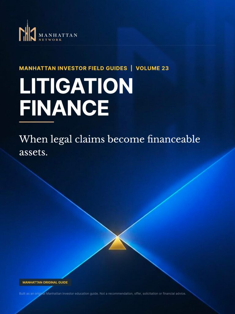 LITIGATION FINANCE — first page